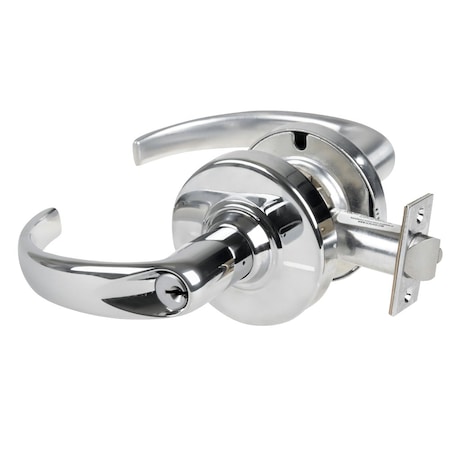 Grade 1 Entrance/Office Lock, Sparta Lever, Standard Cylinder, Bright Chrome Finish, Non-Handed